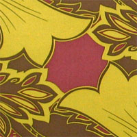 Printed Crinkle Chiffon, 42"-44" - (6124) Floral Paisley, Brown/Pink/Gold Printed Crinkle Chiffon, 42"-44" - (6124) Floral Paisley, Brown/Pink/Gold